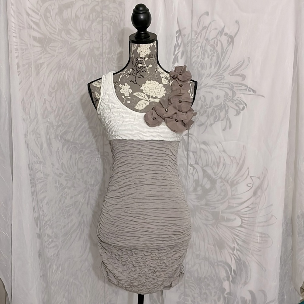 Trac- Two Tone Bandage Dress